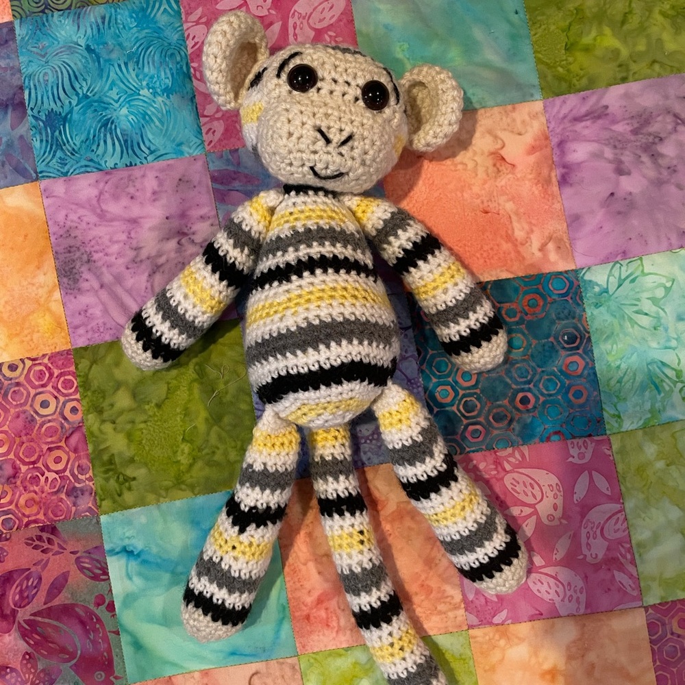 Handmade Monkey Crochet Toy